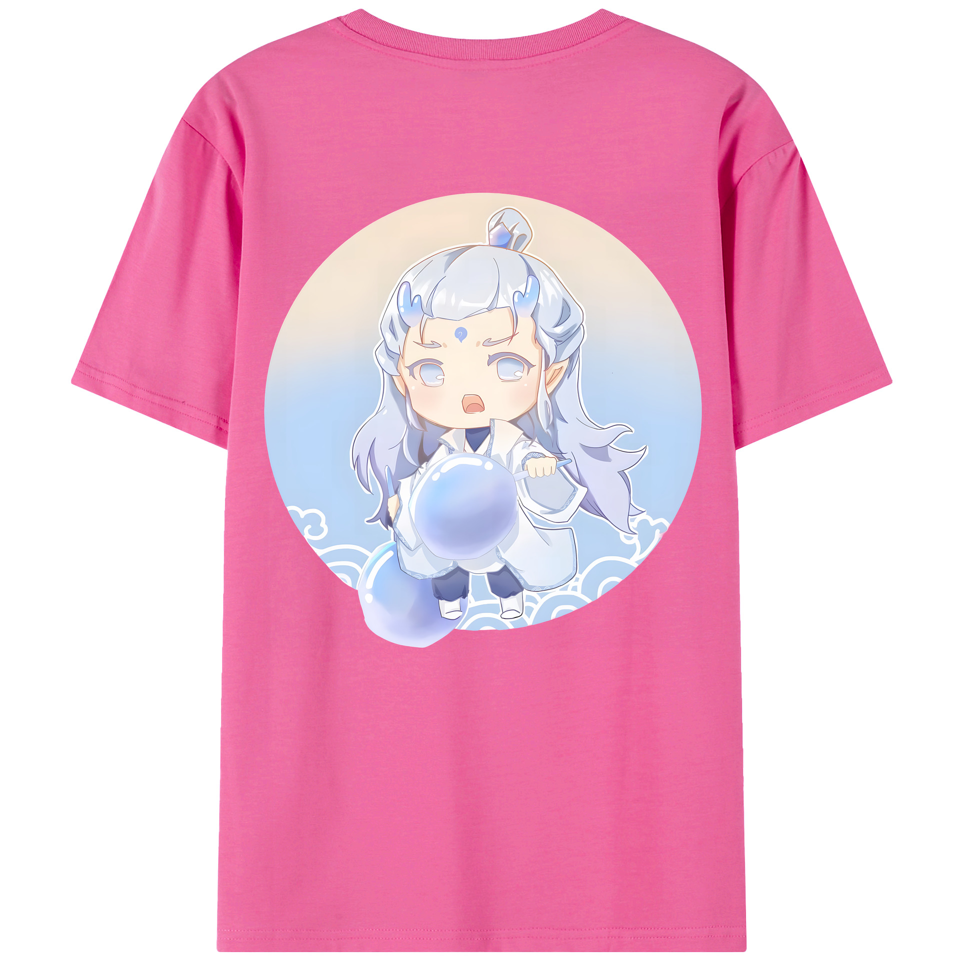 （画像用） Ne Zha 2 ナタ 魔童の大暴れ レディース半袖Tシャツ(バックプリント)